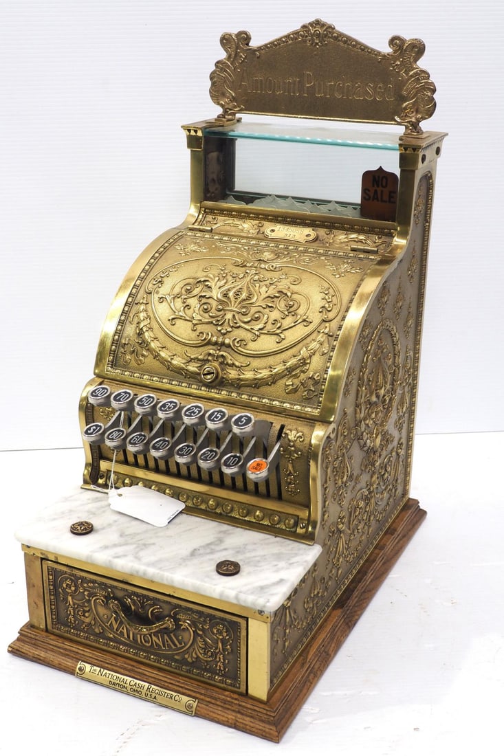 National Model brass candy store cash register (1 of 6)