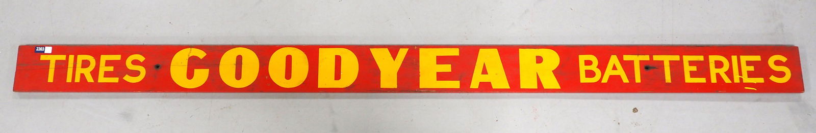 Wooden Goodyear Tires and Batteries sign (1 of 4)