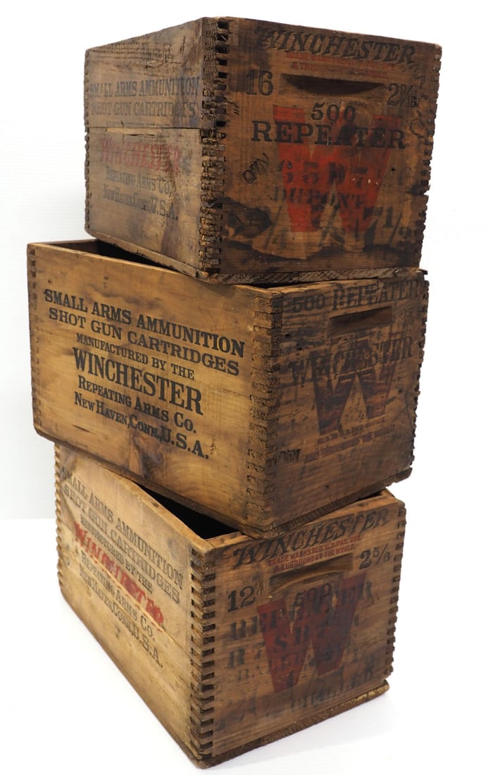 (3) Winchester Shotgun Shells shipping boxes (1 of 4)