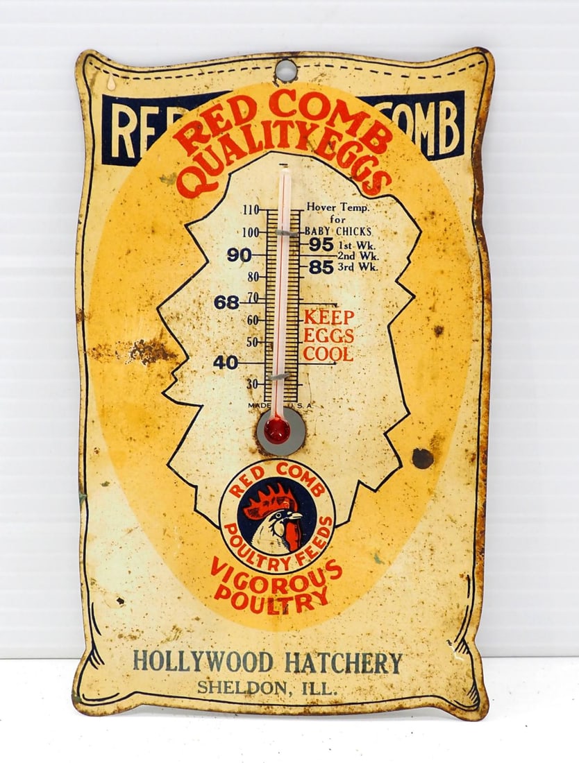 Red Comb Quality Eggs thermometer (1 of 2)