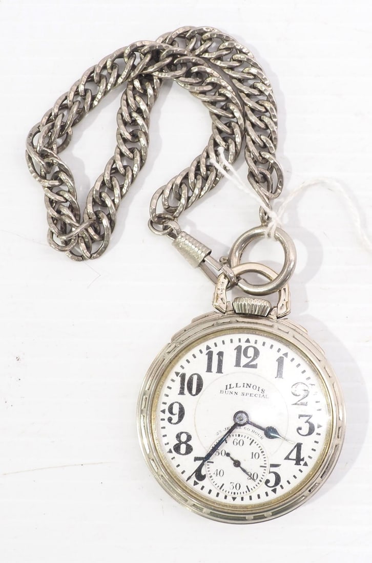 Illinois Bunn Special 21J railroad watch (1 of 5)