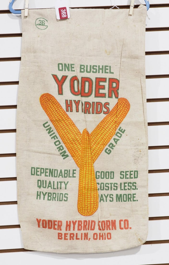Yoder Hybrids cloth seed corn bag (1 of 2)