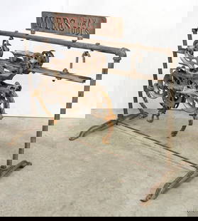 Hay carrier store display rack: Myers Hay Tool hay carrier store display rack with Myers hay carrier * * WILL NOT SHIP