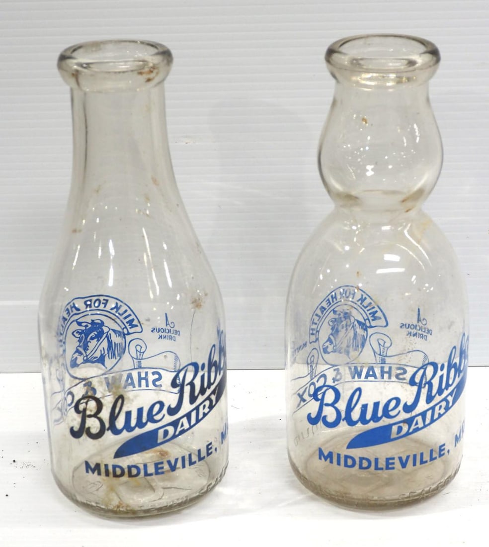 (2) 1-quart milk bottles (1 of 2)