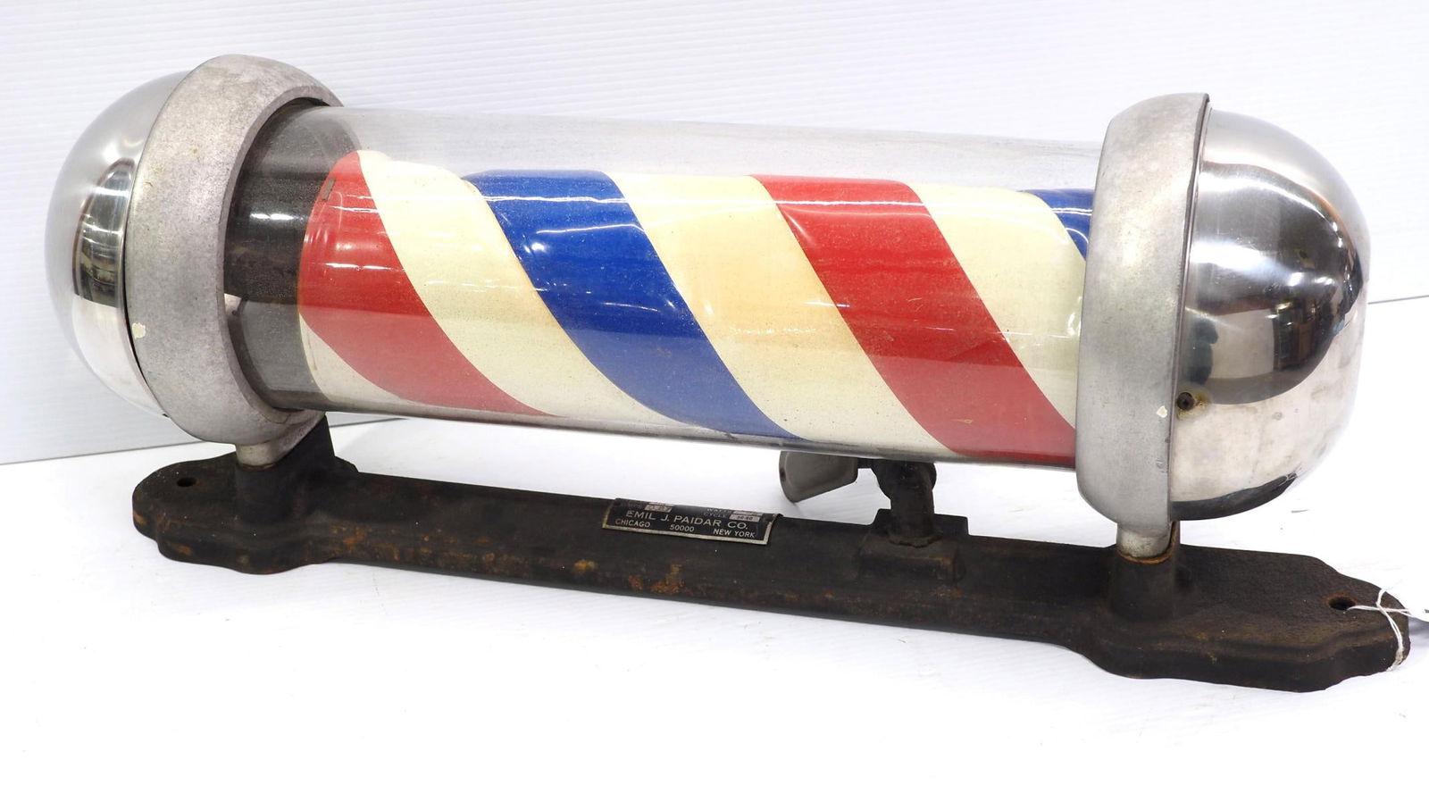 Electric wall-mount barber pole (1 of 3)