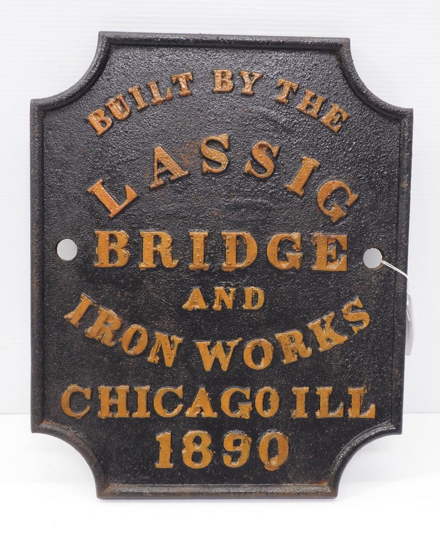 Cast iron Lassig Bridge plate (1 of 2)