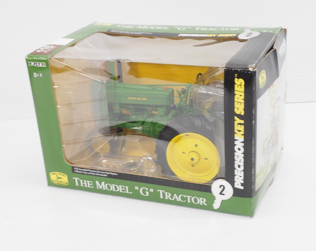 Ertl John Deere Model G Tractor: Ertl 1/16 scale John Deere Model G Tractor, Precision Key #2 - NIB