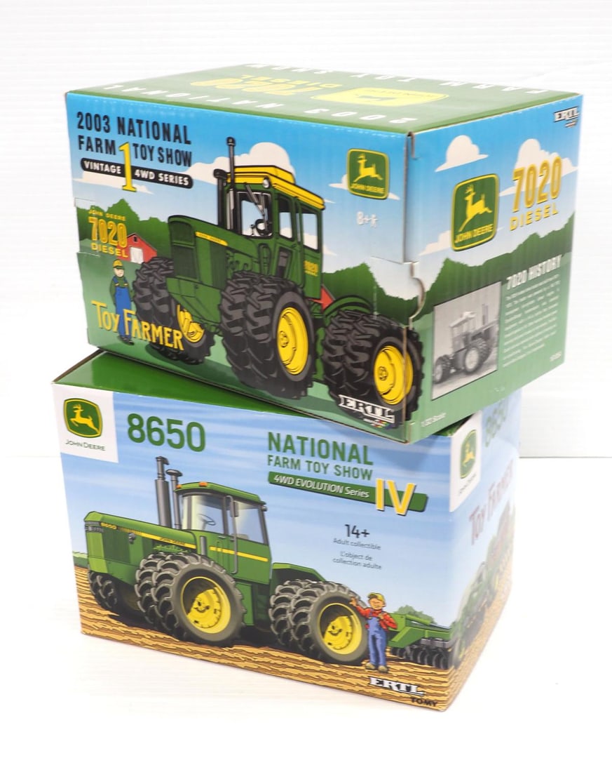 (2) Ertl Toy Farmer 4WD Tractors (1 of 2)