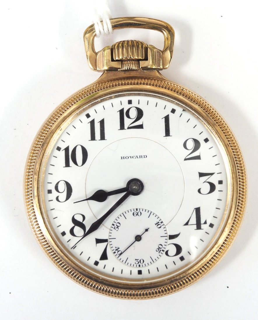 Howard Series 10 21J pocket watch: Howard Series 10 21J pocket watch with 10K gold filled case, serial #1149577 - runs