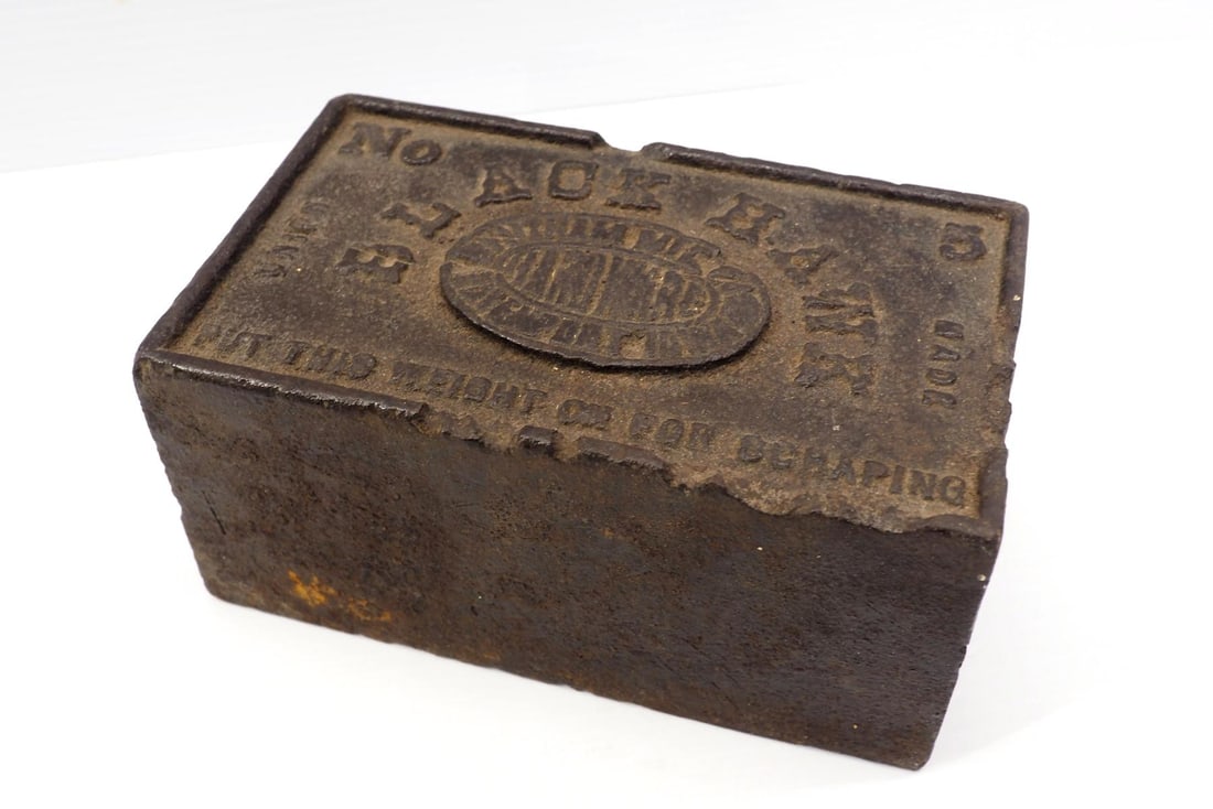 Black Hawk #5 weight: 7"x4"x4" cast iron Black Hawk #5 weight, 28lbs
