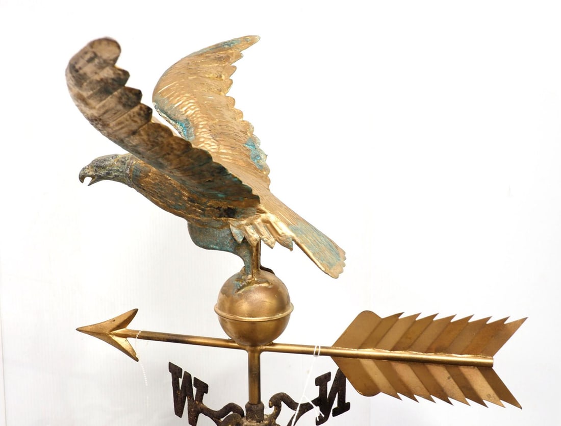 Eagle weathervane and cast iron directional (1 of 3)