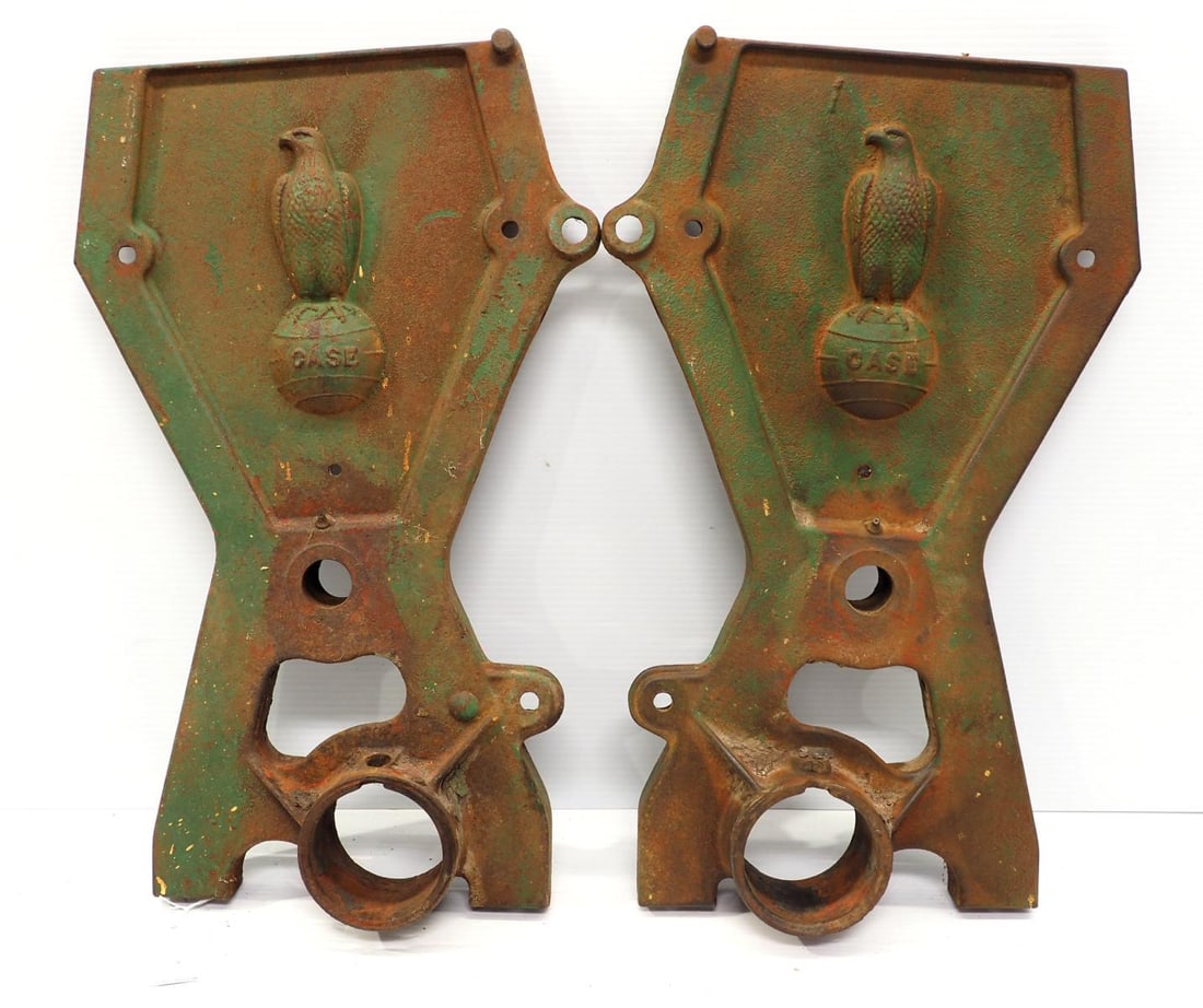 Pair of cast iron Case drill ends (1 of 3)