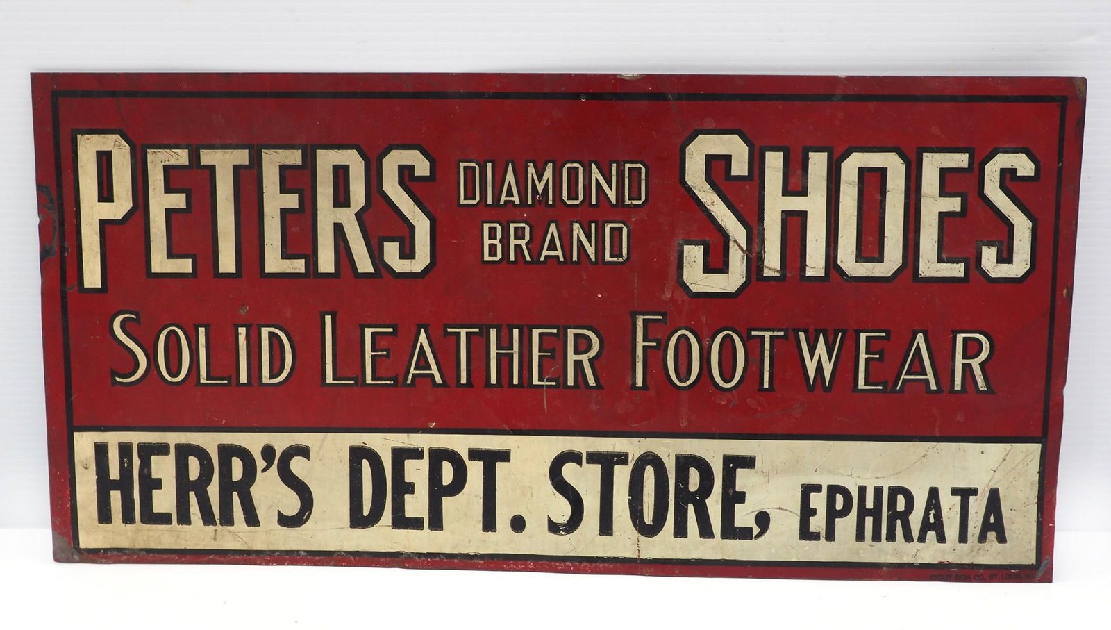 Peter's Diamond Brand Shoes sign (1 of 2)