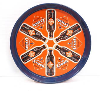 Orange Crush serving tray: 12" diameter Orange Crush serving tray - Excellent