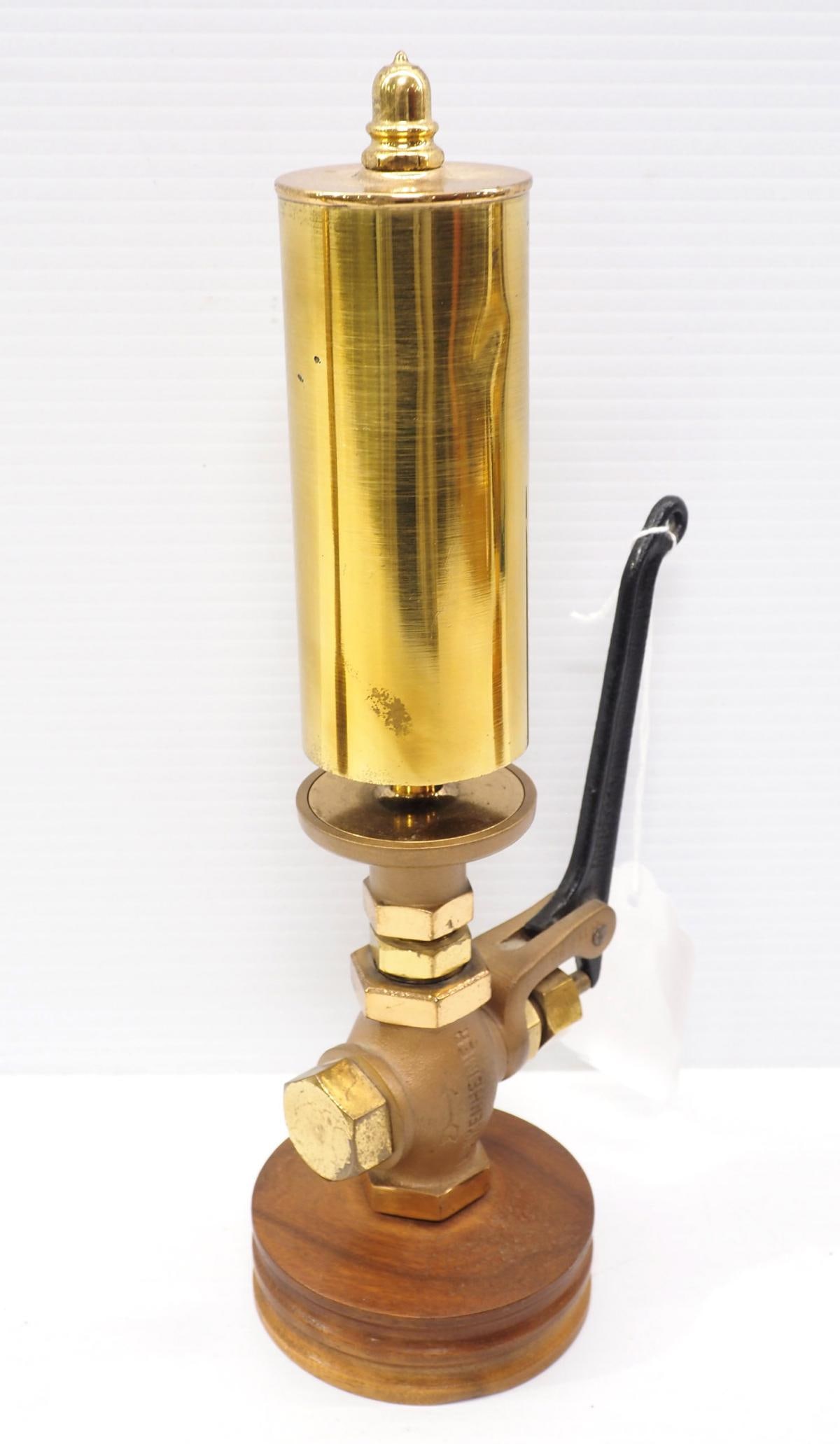 Lunkenheimer 3-tone, lever steam whistle (1 of 2)