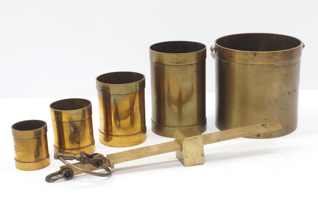 Fairbanks brass hanging grain scales (1 of 6)