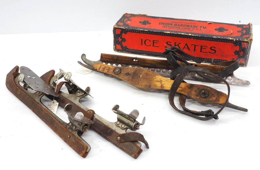 (3) Pairs of early ice skates (1 of 6)
