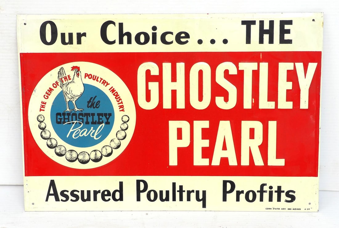 Ghostley Pearl Poultry sign (1 of 2)