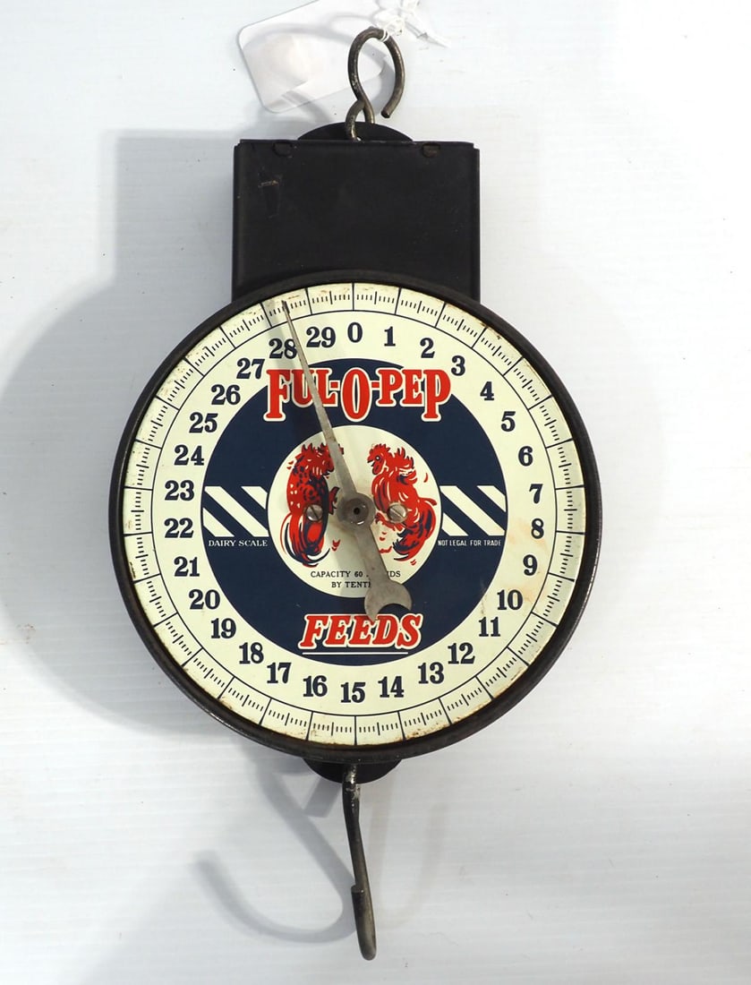 Full-O-Pep Feeds advertising scale (1 of 3)