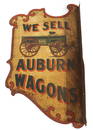 "We Sell Auburn Wagons" Dealership sign