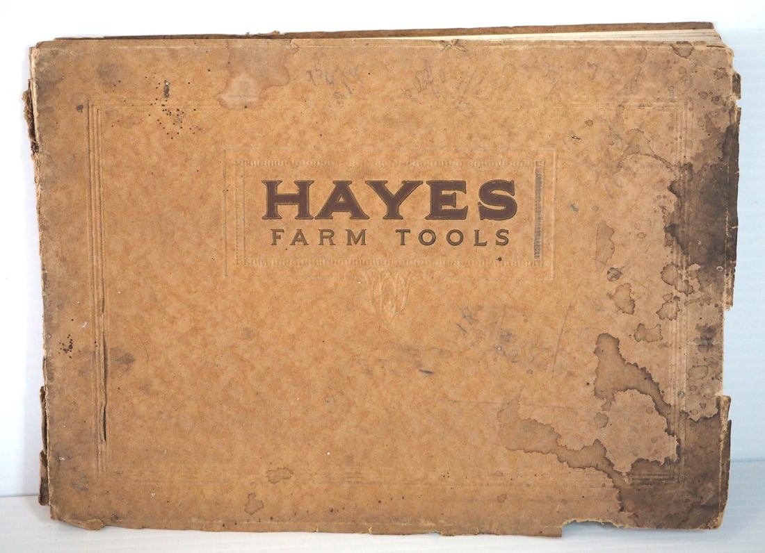 Early Hayes Farm Tools Dealer Catalog No.36 Auction