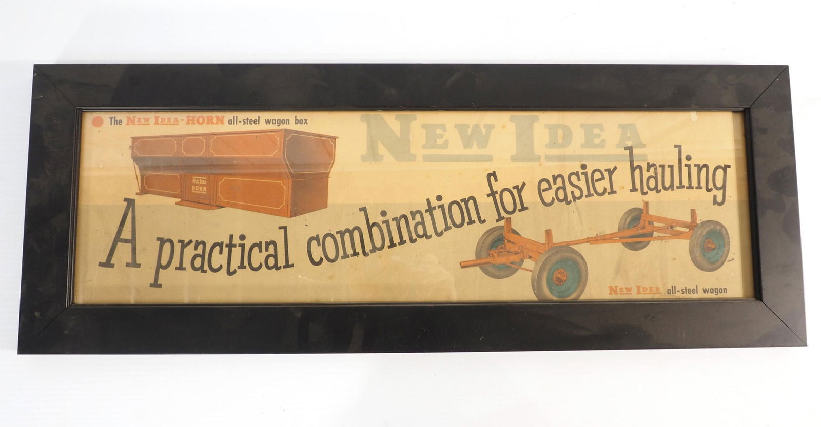 New Idea "Horn" All Steel Wagon sign (1 of 2)