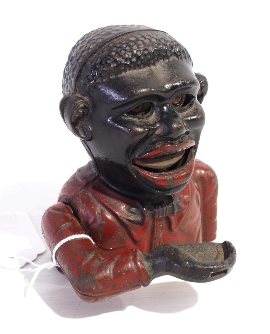 Cast iron Little Joe mechanical bank (1 of 4)
