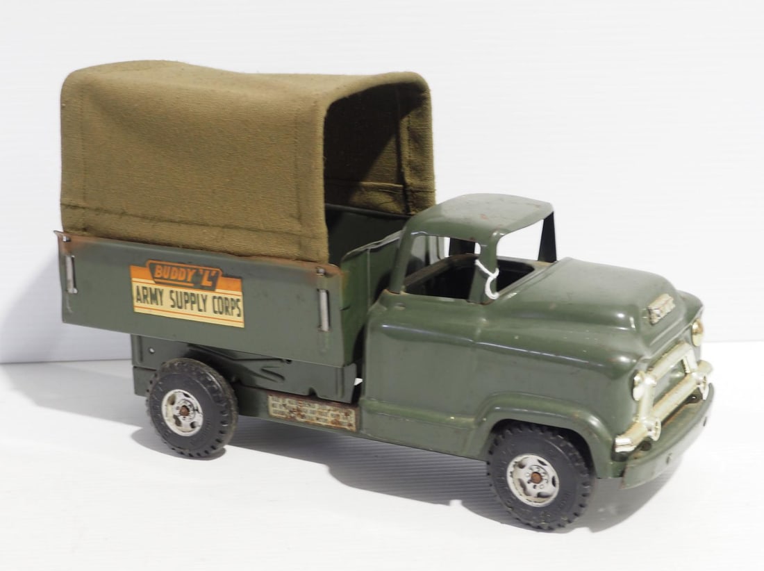 Buddy L Army Supply Corp truck: Buddy L Army Supply Corp truck - Good, original