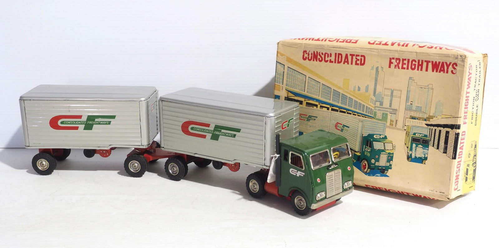 Consolidated Freightways Semi with (2) trailers (1 of 5)