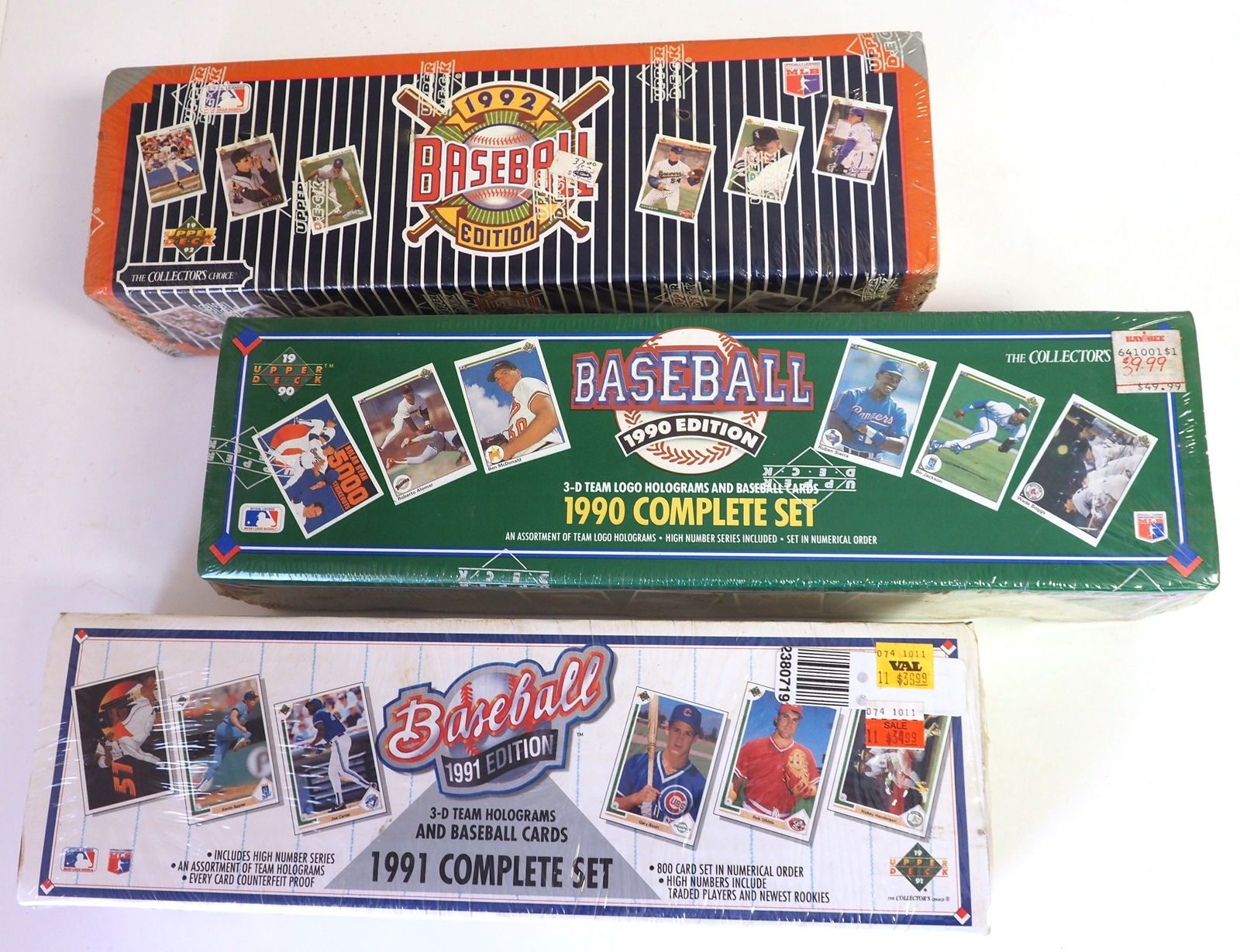 1990, 1991 & 1992 Upper Deck Complete Sets (1 of 1)