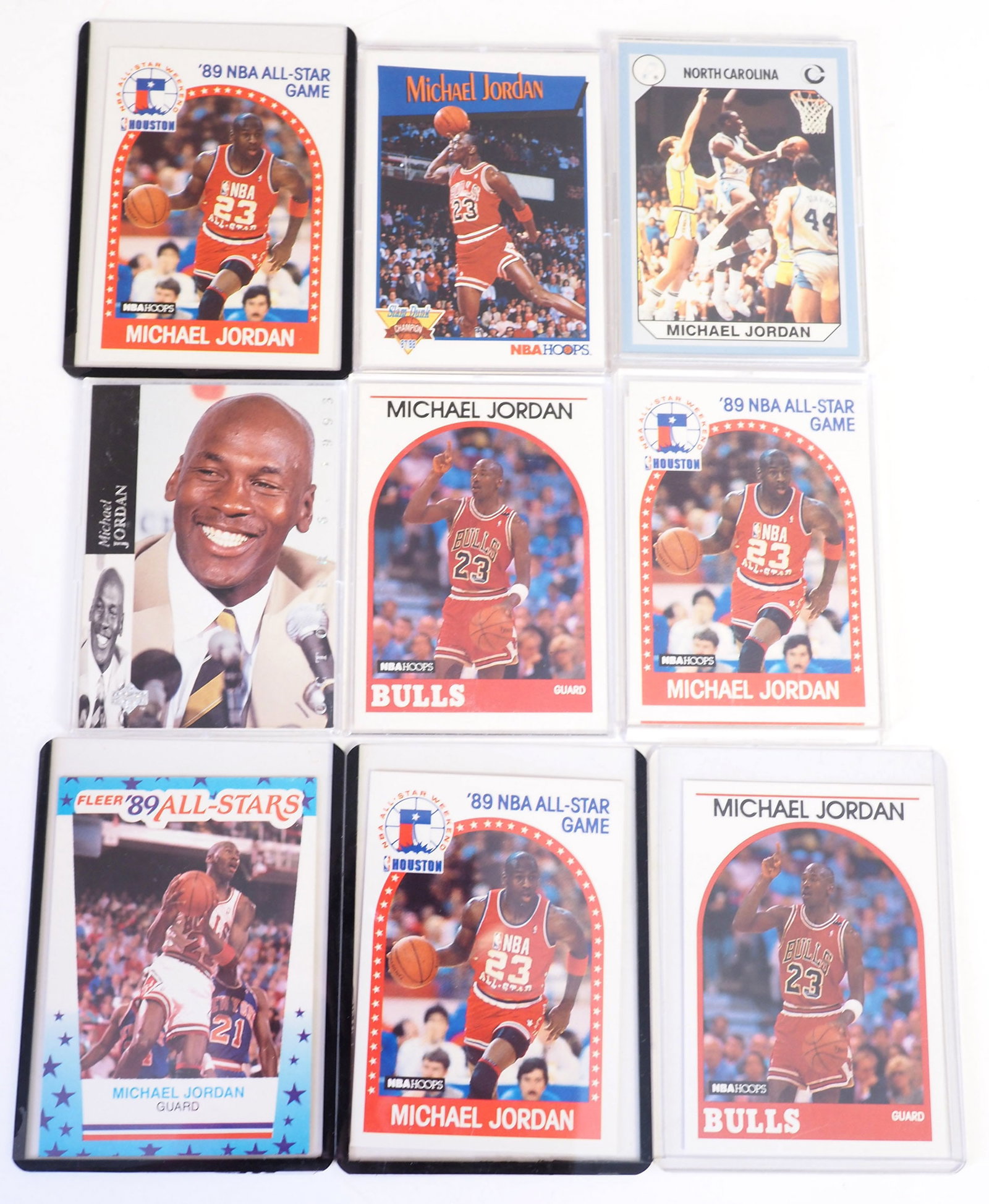 (9) Assorted Michael Jordan Cards (1 of 2)