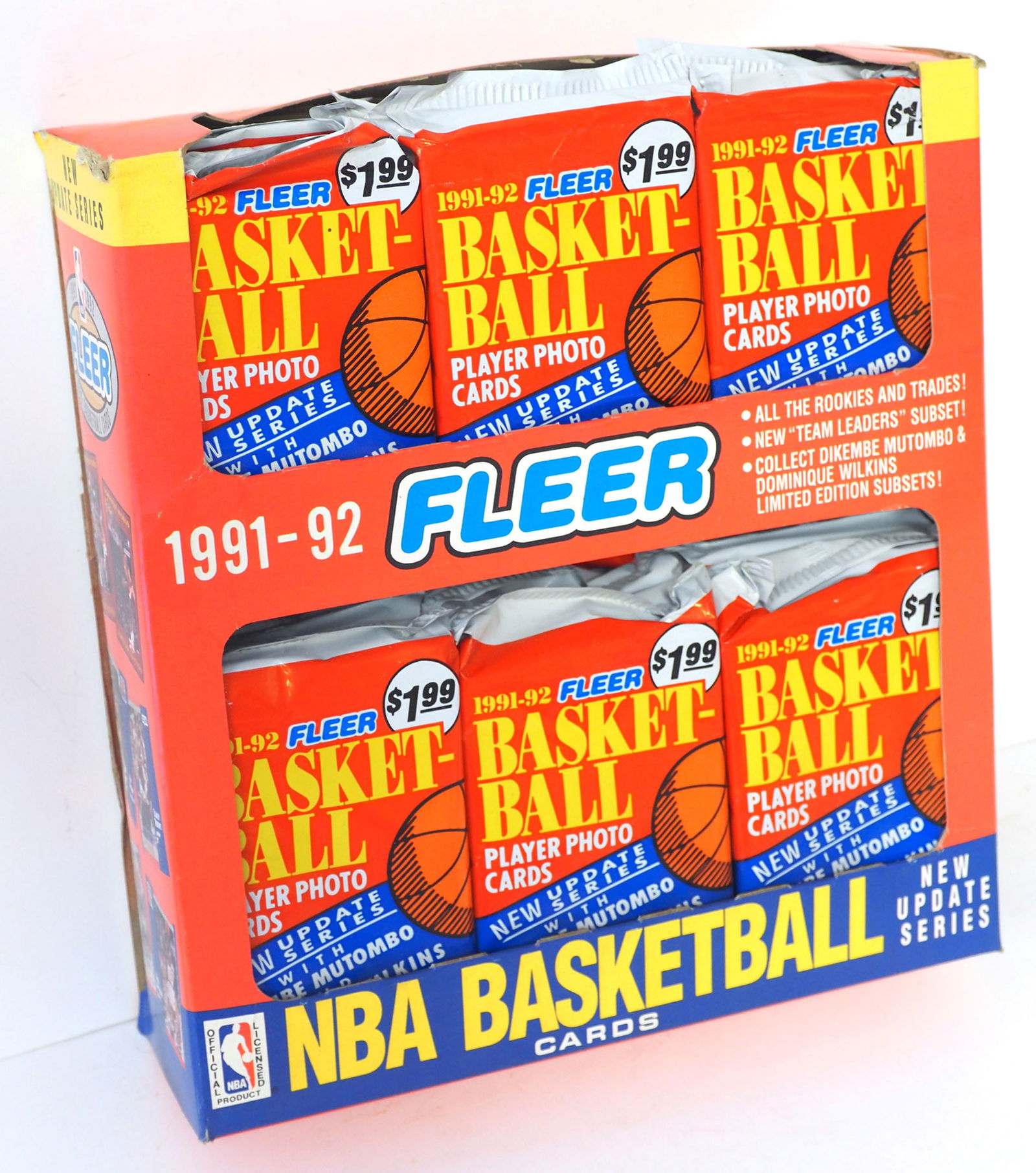 1991-92 Fleer NBA Basketball Series 2 Jumbo Pack (1 of 1)