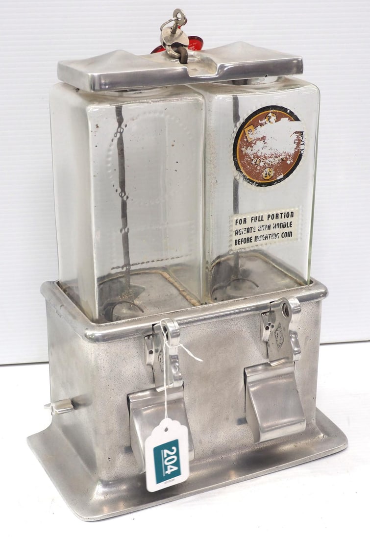 Double coin-operated 1-cent vending machine (1 of 3)