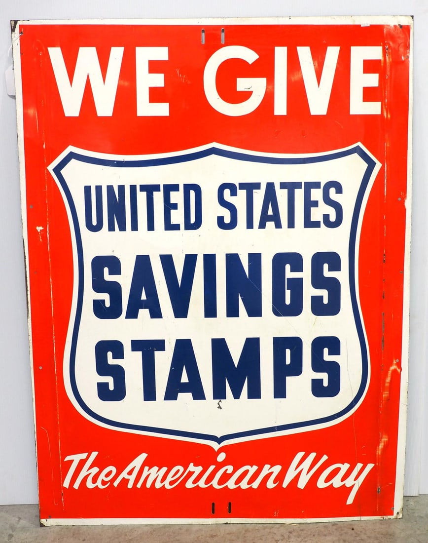 United States Savings Stamps sign (1 of 2)
