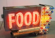 Neon Food sign