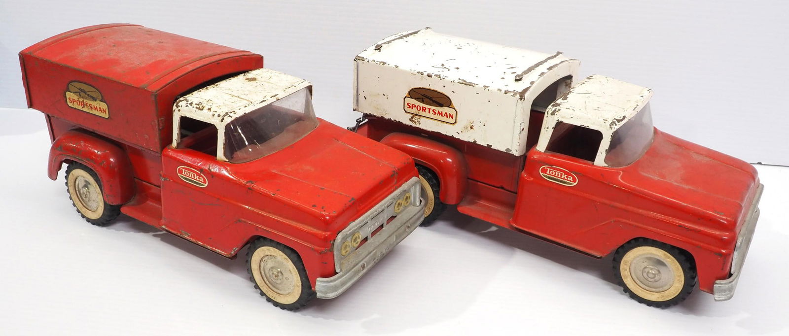 (2) Tonka Sportsman Step-side Pickup Trucks (1 of 5)