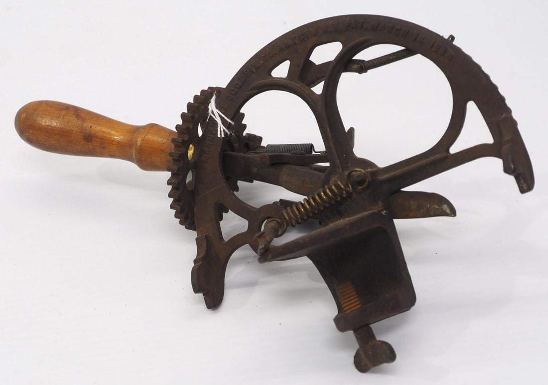 Early hand-held apple peeler by Goodell Co. (1 of 3)