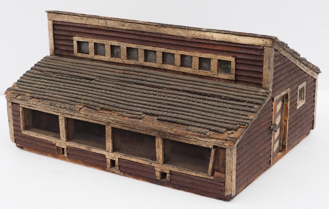 Early wooden model chicken house (1 of 2)