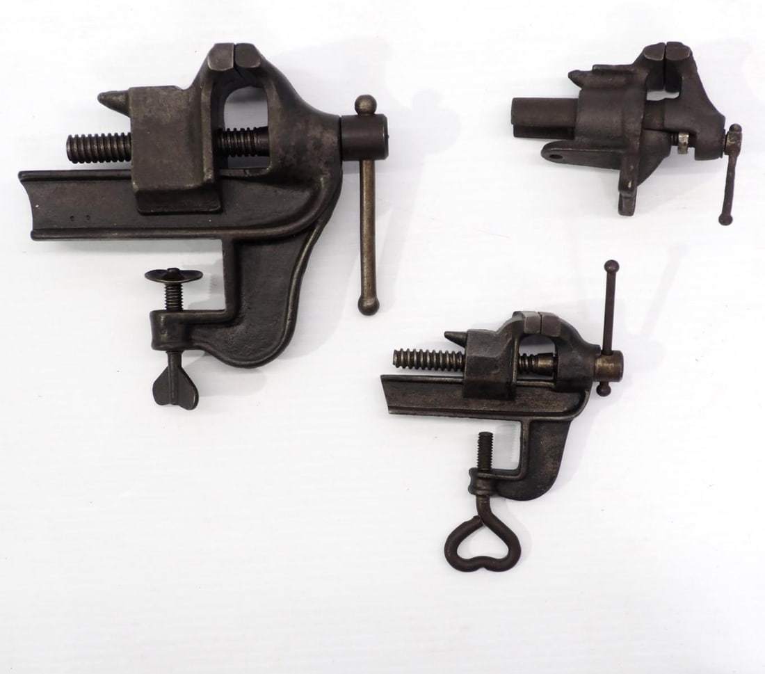 (3) Small vises - 5