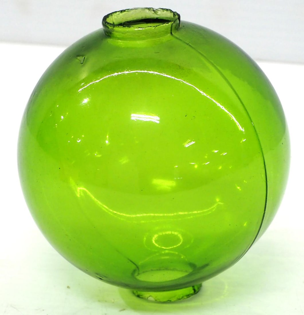 7-Up green plain round lightning rod ball (1 of 4)