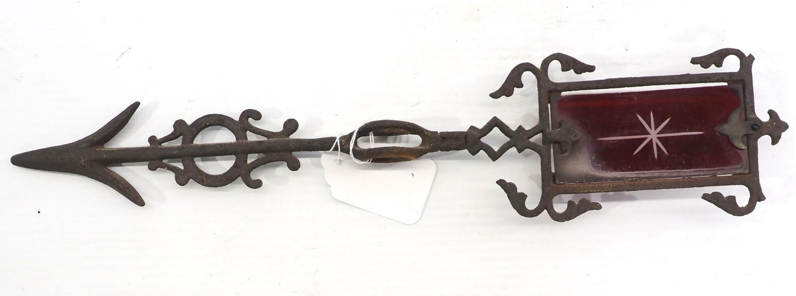Unusual snowflake glass lightning rod arrow (1 of 2)