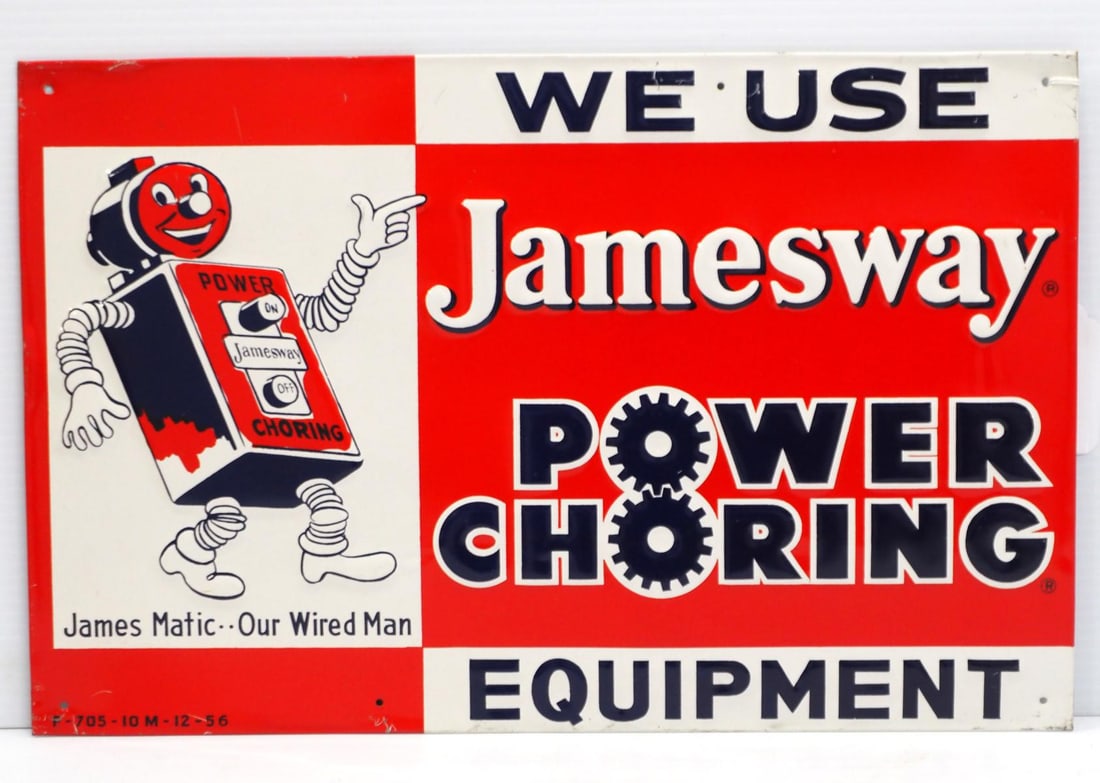Jamesway Power Choring Equipment sign (1 of 3)