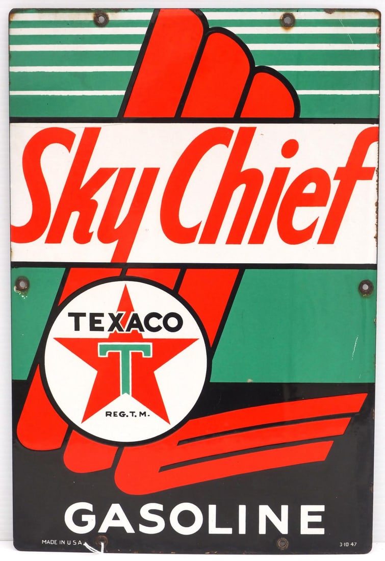 Texaco Sky Chief Gasoline sign (1 of 2)