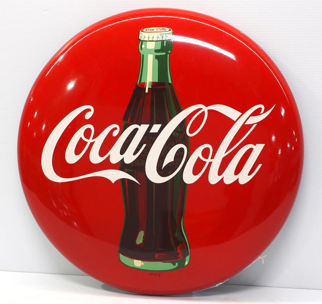 Coca Cola button sign (1 of 3)