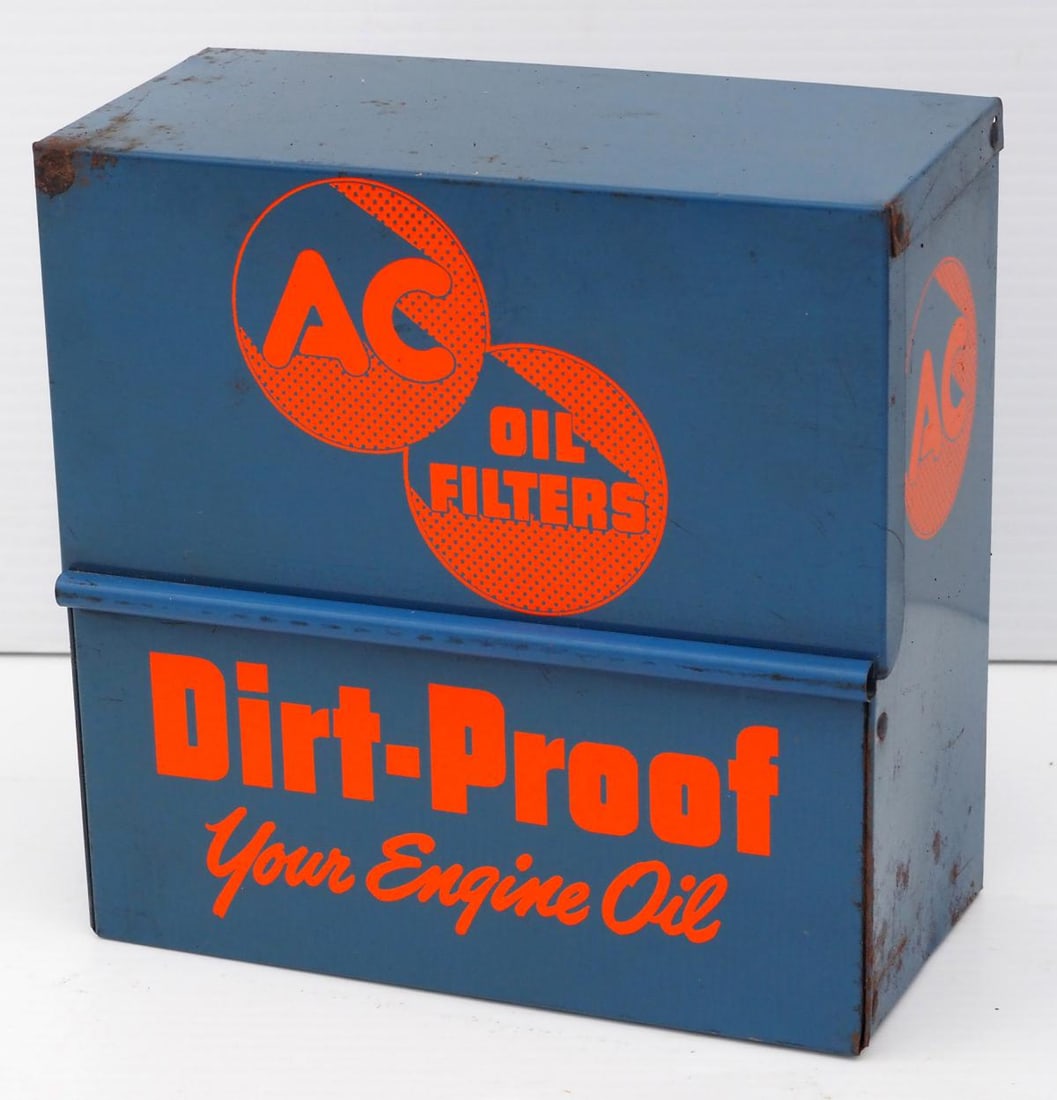 AC Oil Filters tin record box (1 of 2)