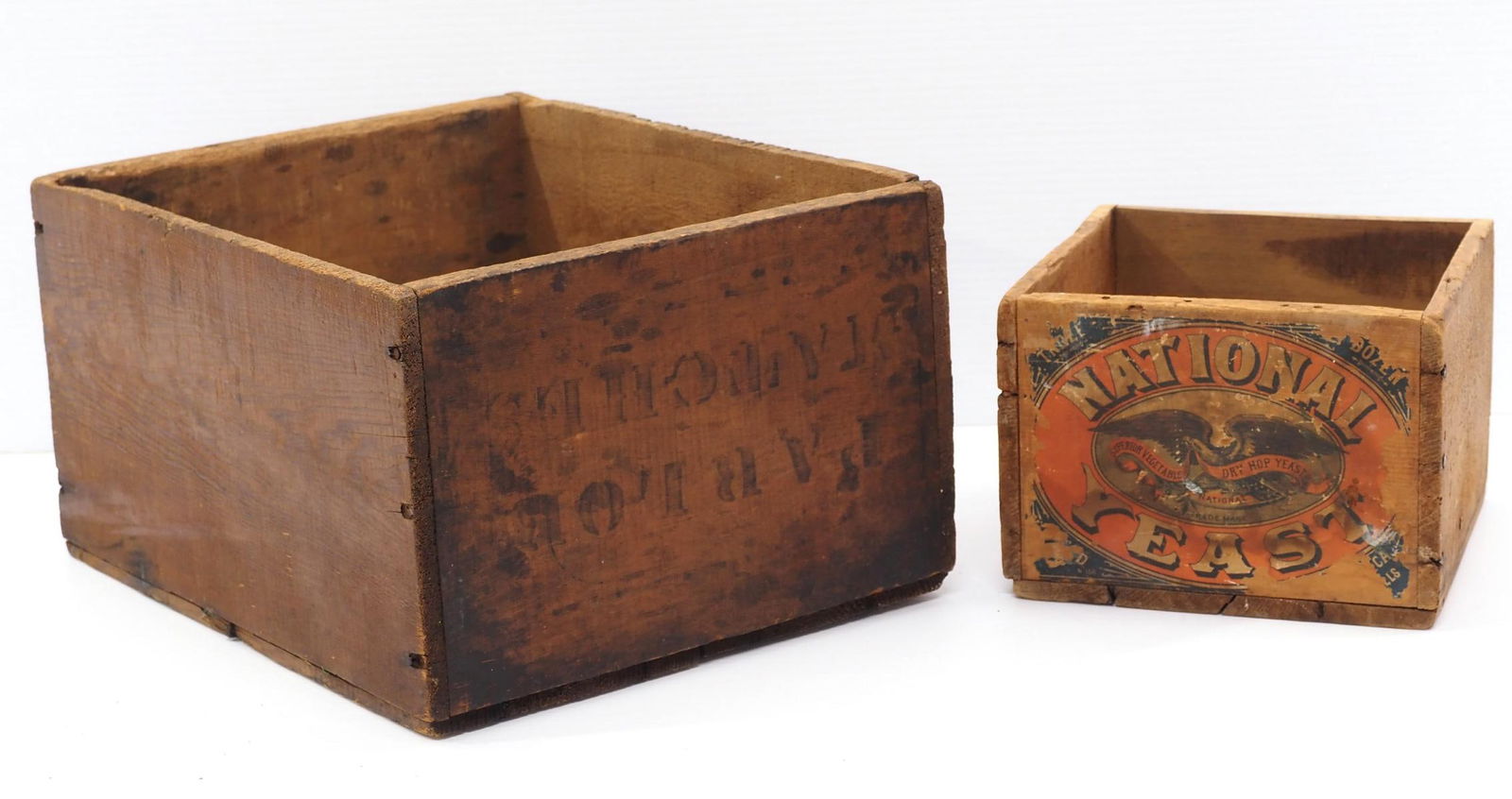 (2) Wooden product boxes (1 of 3)