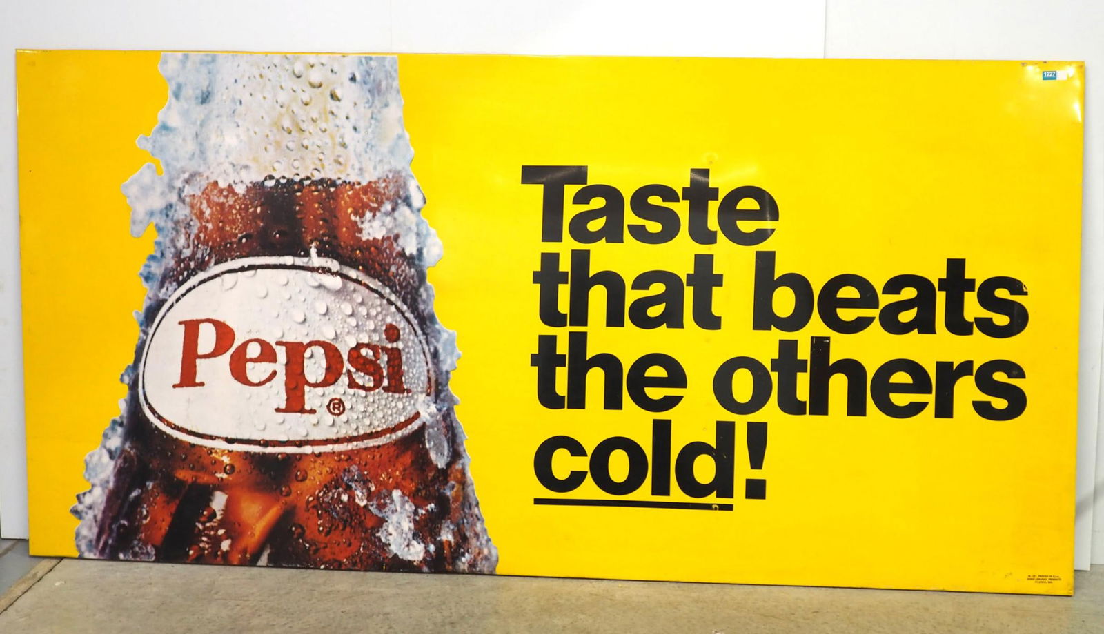 Pepsi 'Taste that beats the others cold!' sign (1 of 3)