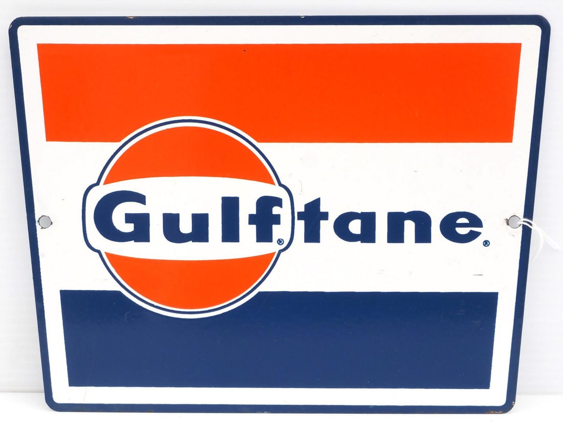 Gulftane pump plate: 11.5"x8.5" SSP Gulftane pump plate - Very Good