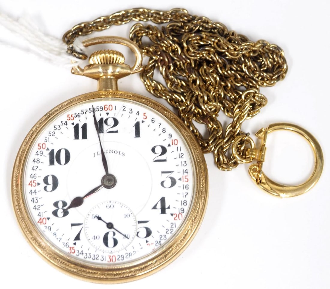 Illinois Bunn Special 21J pocket watch (1 of 4)
