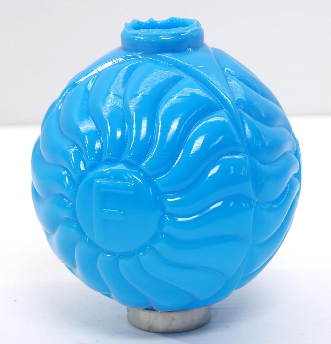 RHF Fenton BMG lightning rod ball, NOS with decal (1 of 4)